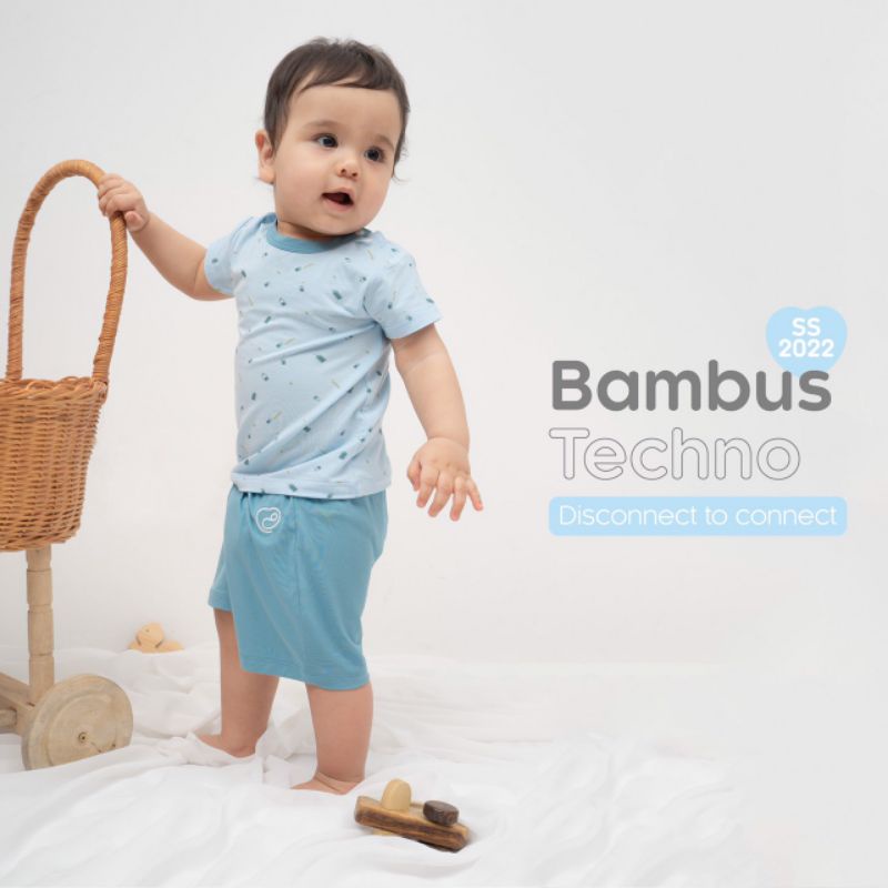 Bộ Cộc Tay Họa Tiết BU Bambus B32 • 6-9M 9-12M 12-18M 18-24M 2-3Y 3-4Y • Choding Home