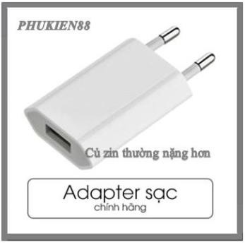 Củ sạc iphone 6.7.8.X.XS  5w dẹp chính hãng [ IC ZIN APPLE ] BH12T