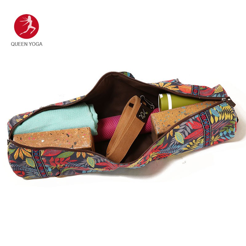 Túi đựng thảm yoga họa tiết nhiều màu vải dù chống thấm nước