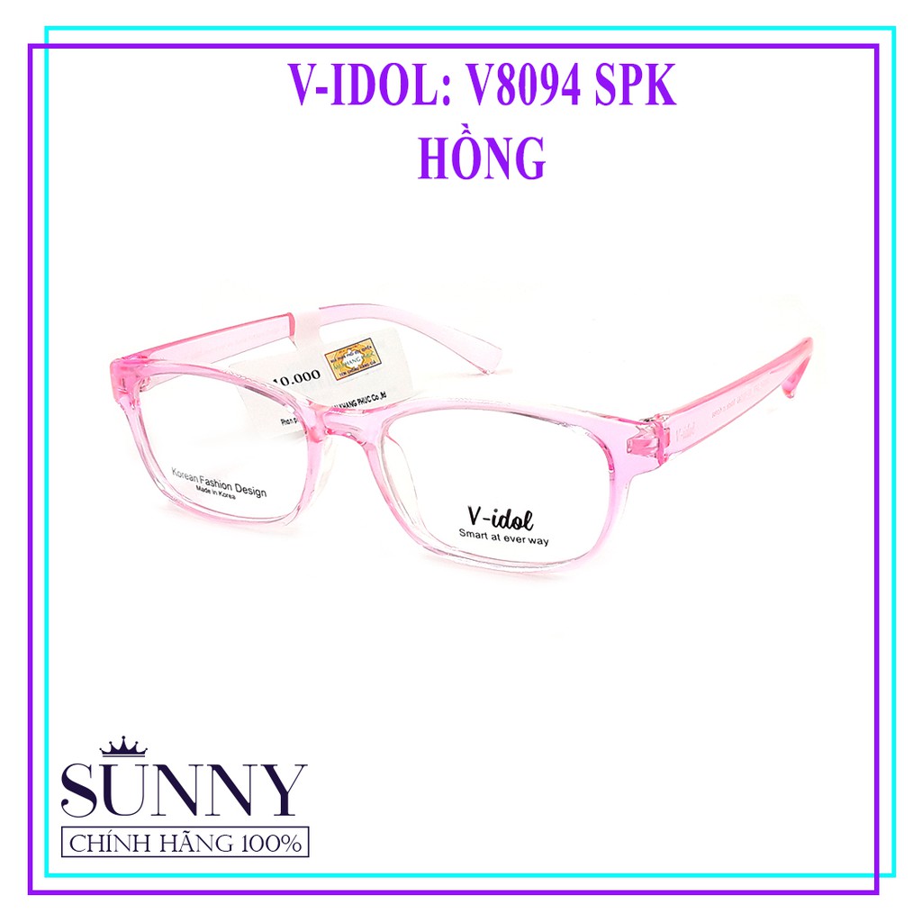 Gọng kính chính hãng V-idol V8094 màu sắc thời trang, thiết kế dễ đeo bảo vệ mắt
