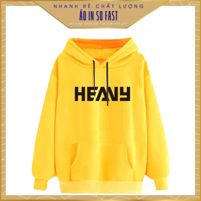 [Xả toàn bộ]Áo nỉ vàng hoodies có mũ Team Heavy chất đẹp xịn