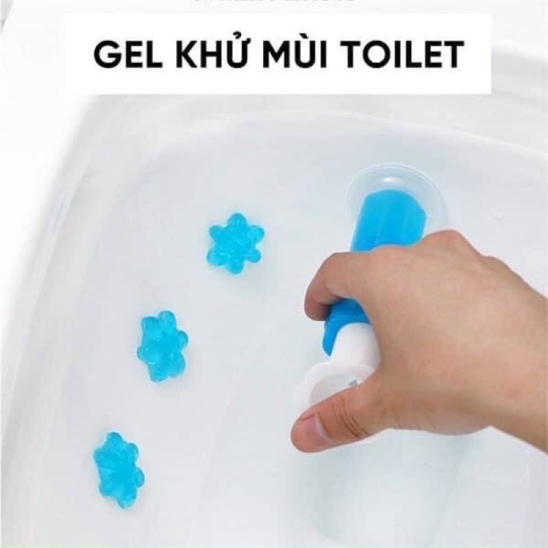 GEL KHỬ MÙI DIỆT KHUẨN BỒN CẦU HÌNH HOA