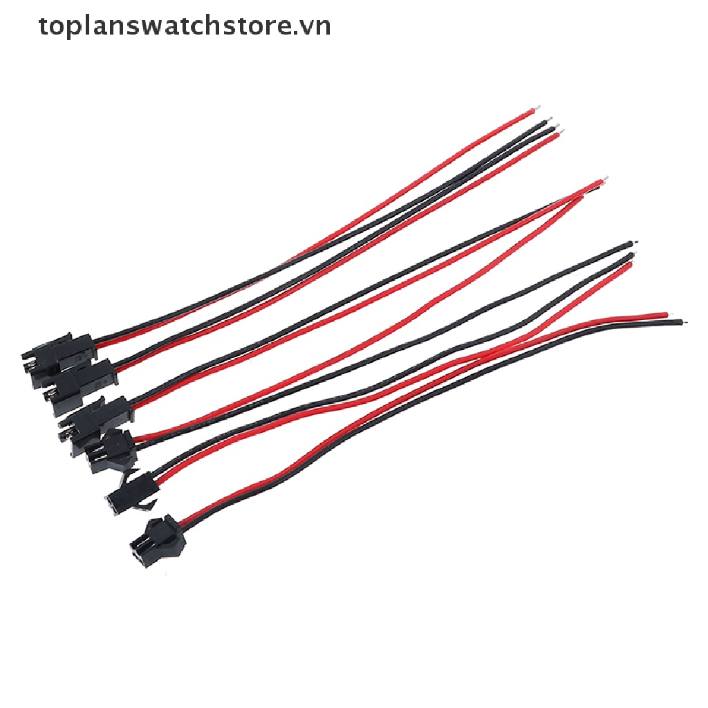 Set 10 Đầu Nối Dây Điện 15cm jst sm 2pins male Sang female vn