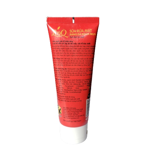 Sữa rửa mặt trà xanh LeoQ  60g ngăn ngừa mụn cho làn da trắng sáng mịn màng