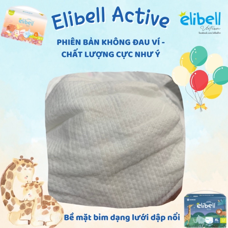 Bỉm dán/quần Elibell Active nội địa Nga phiên bản không đau ví S1/M1/L1/XL1/XXL1