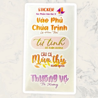 Sticker Văn Học 11 ( Cả Năm )