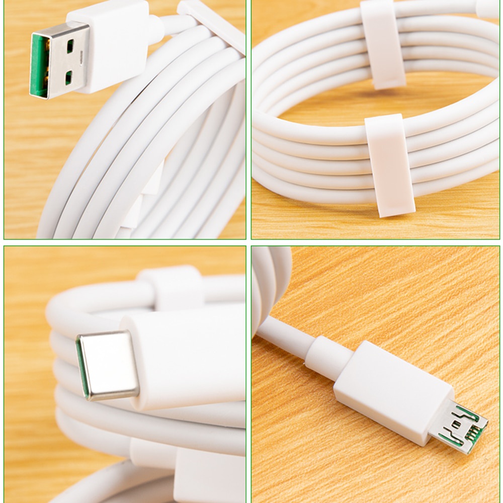 Cáp sạc nhanh hỗ trợ truyền dữ liệu Fonken cổng USB Type C 4A thích hợp cho OPPO VOOC