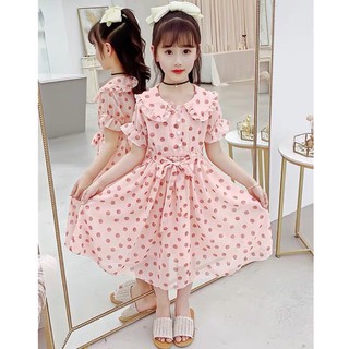 Váy voan cổ sen tay bồng (10-38kg)
