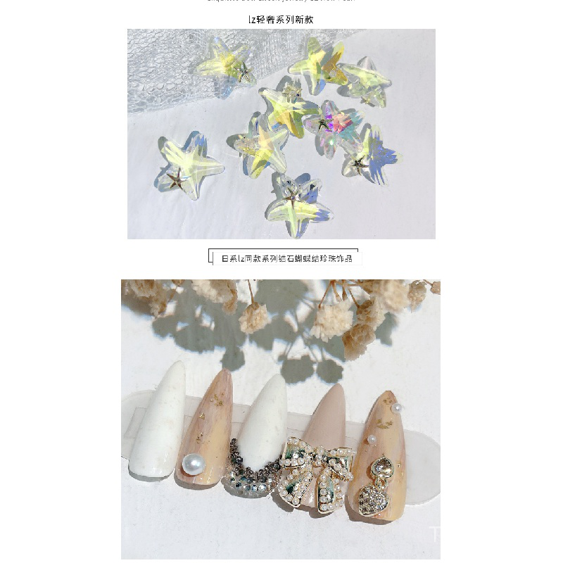 Phụ Kiện Kim Cương Giả Trang Trí Móng Tay Sang Trọng