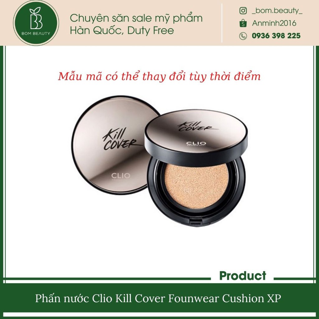 Phấn nước Clio Kill Cover Founwear Cushion XP (kèm lõi thay thế)