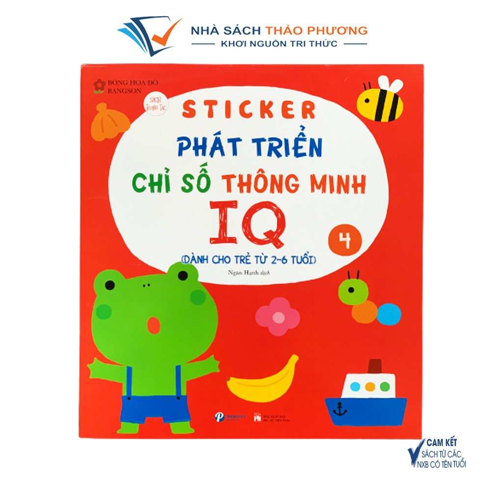 Sách - Sticker phát triển chỉ số thông minh IQ cho bé 2-6 tuổi - NPH Pingbooks - Lẻ tùy chọn