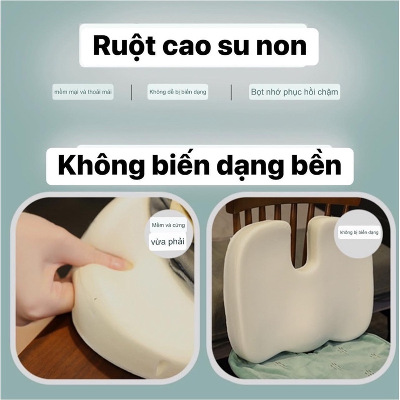 Nệm lót ghế ngồi cao su non vỏ tháo rời, gối tựa lưng xe oto ô tô và mọi loại ghế hoặc đệm ngồi bệt sàn gỗ