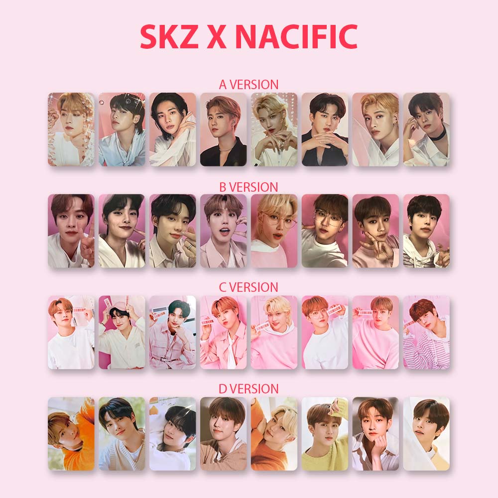 Ảnh Thẻ Hình Nhóm Nhạc STRAY KIDS x Nacific Cao Cấp
