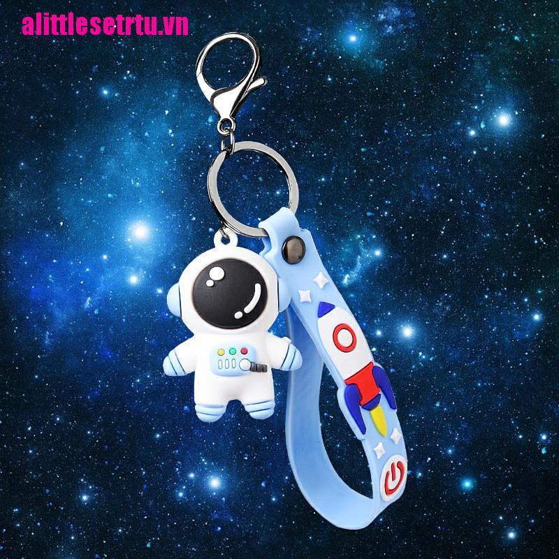 Móc Khóa Kim Loại Hình Phi Hành Gia Dễ Thương
