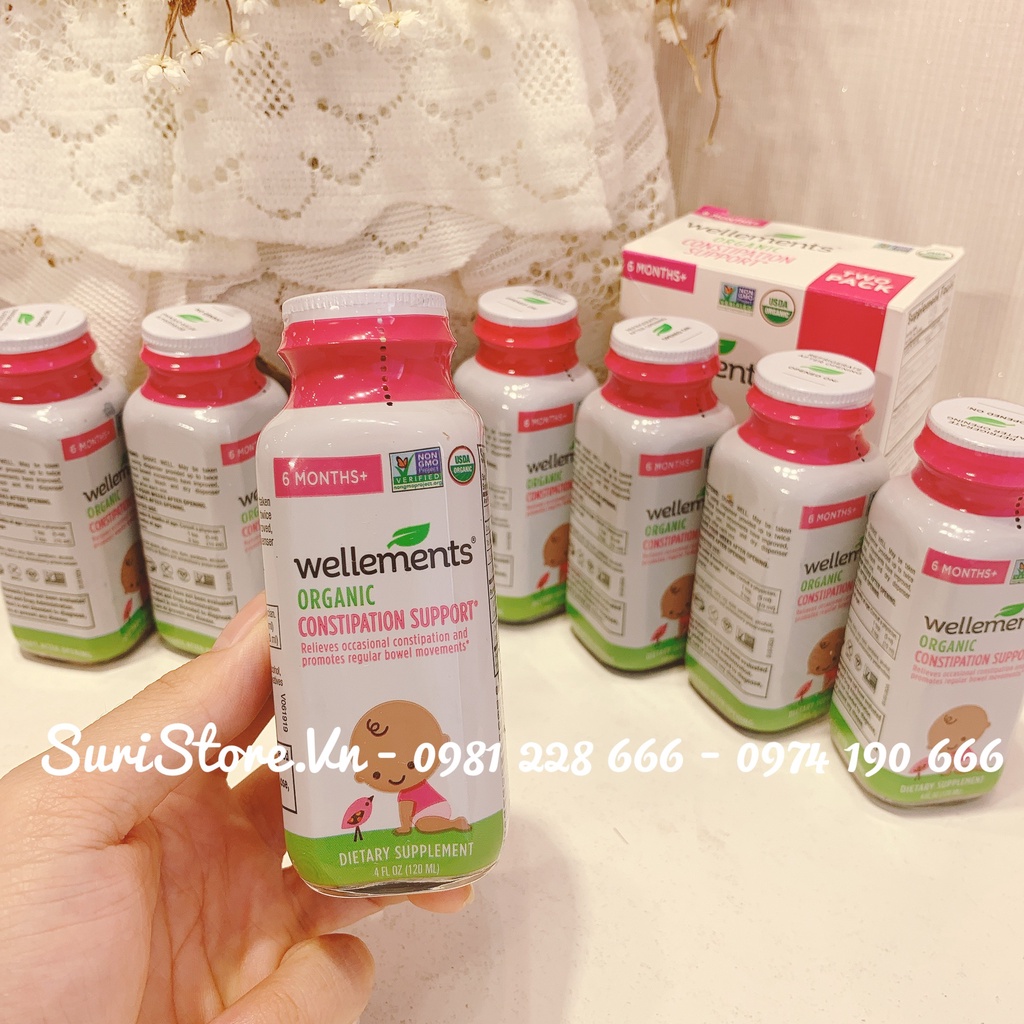 Siro Táo Bón Hữu Cơ Hiệu Quả 𝐖𝐞𝐥𝐥𝐞𝐦𝐞𝐧𝐭𝐬 𝐎𝐫𝐠𝐚𝐧𝐢𝐜 - cho bé từ 6 tháng tuổi