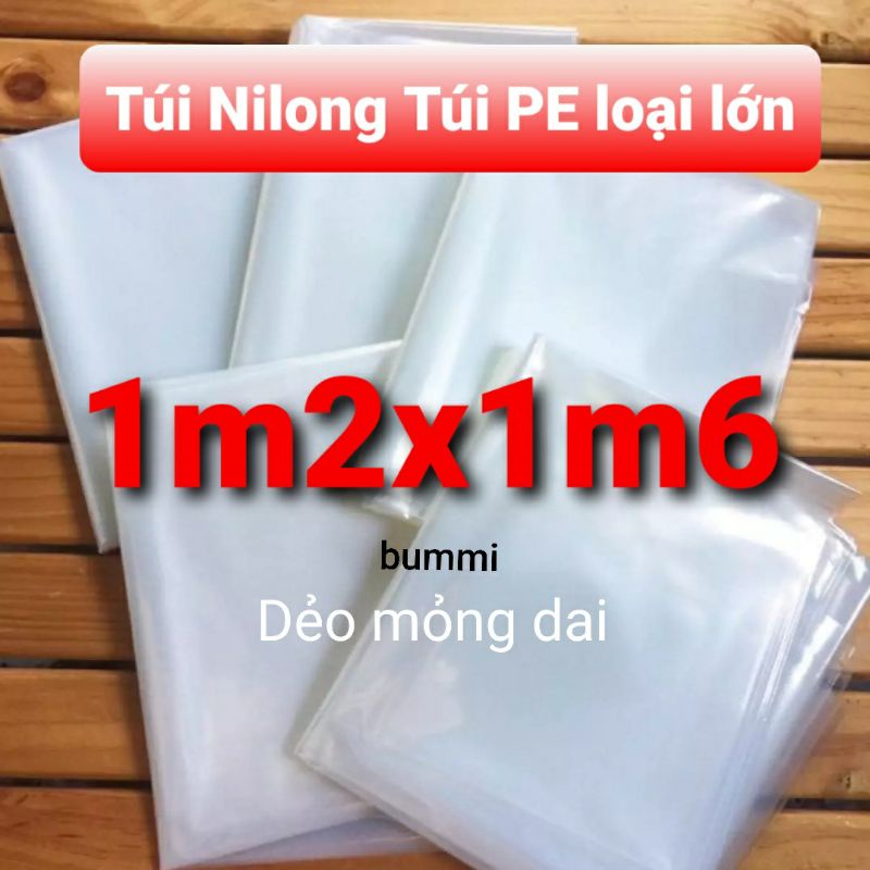 Túi nhựa loại to túi nilong kích thước lớn 1m1x1m6 1m2X1m5 1m2X1m8
