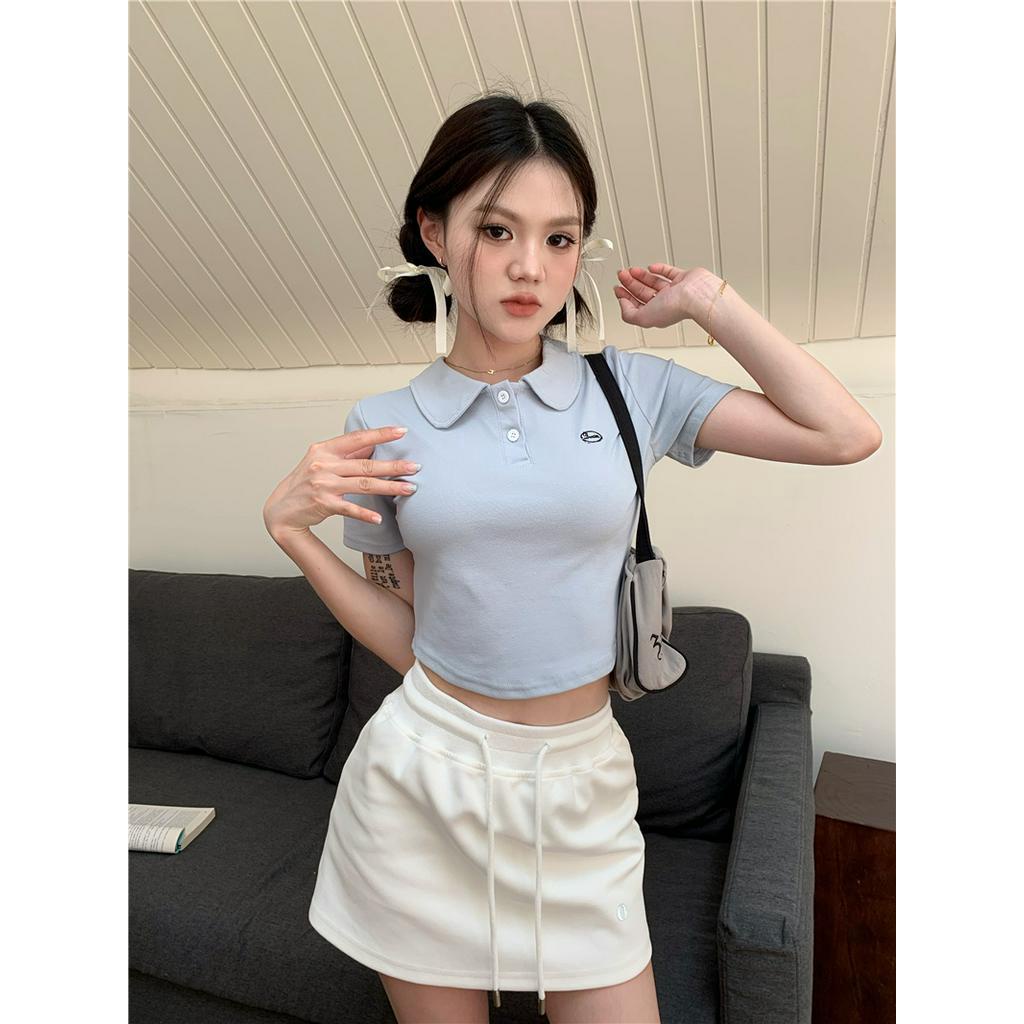 Áo Thun polo Chính Hãng Ngắn Tay Thêu Họa Tiết Cổ Điển 63033