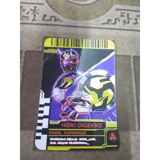 Thẻ bài sưu tầm card in kamen rider Decade đọc được 2 mặt trong Driver Kamen Rider Final Formride Hibiki