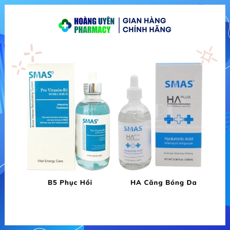 Serum cấp ẩm phục hồi da Smas HA/ Smas pro vitamin B5 (B5 Smas)