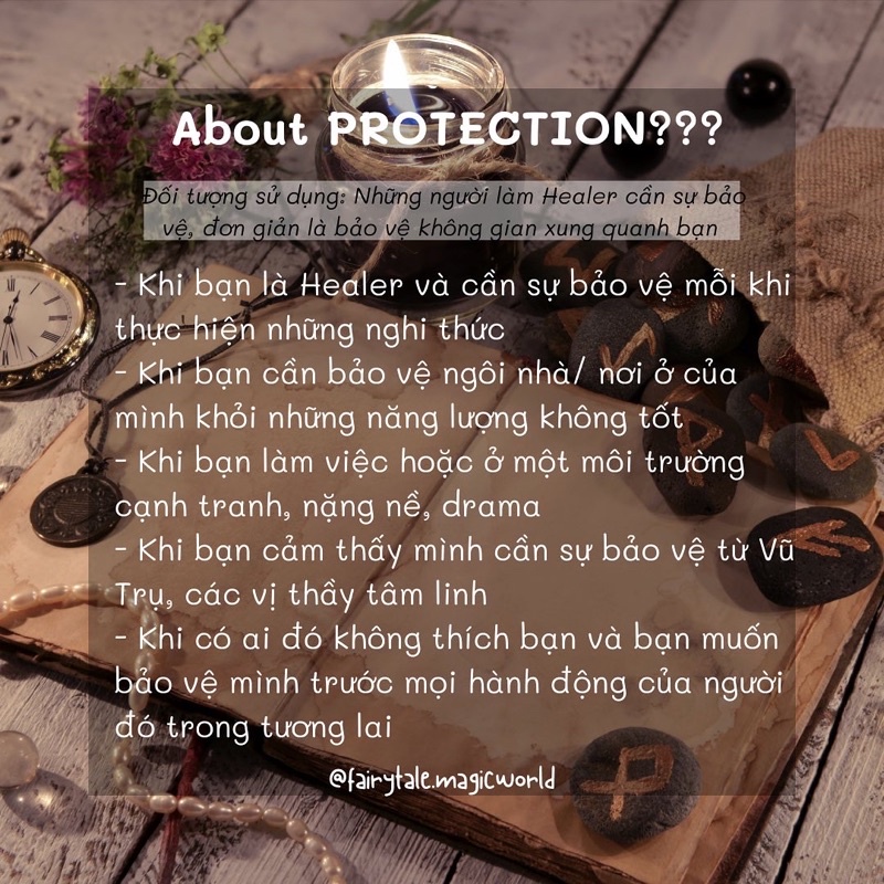 PROTECTION spell candle | Nến hỗ trợ bảo vệ vòng hào quang ánh sáng, bảo vệ khỏi những năng lượng xấu