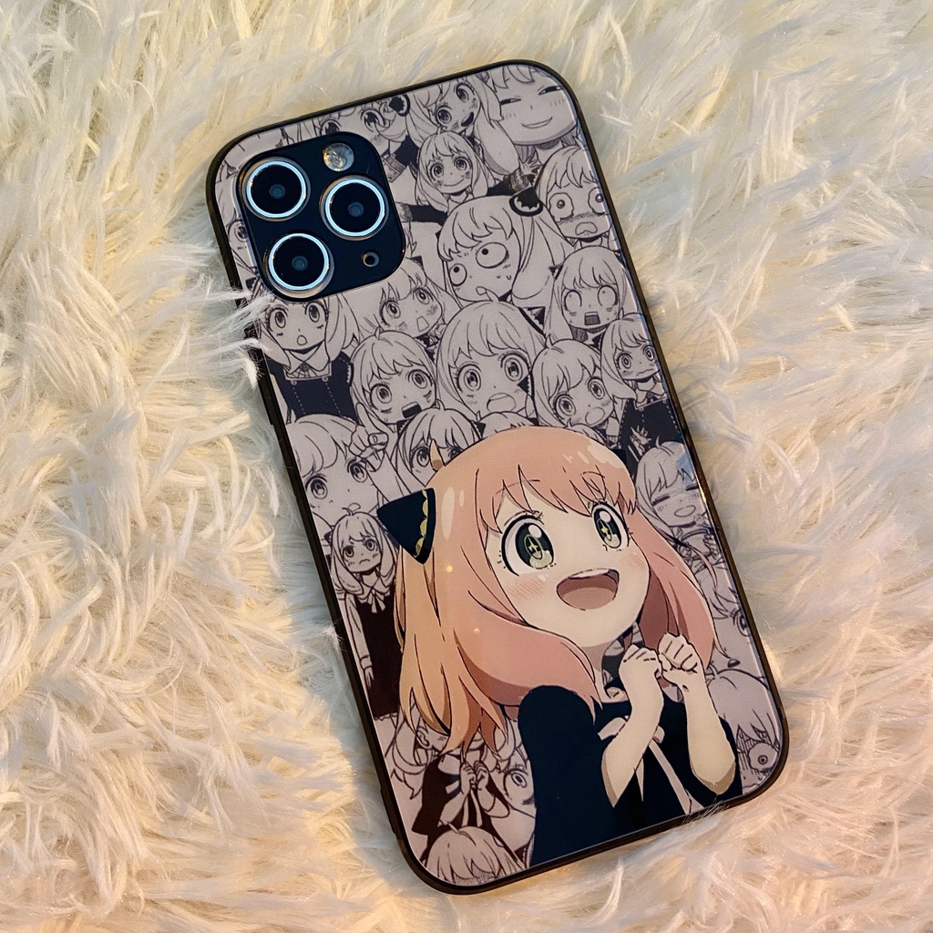 Ốp Điện Thoại Kính Cường Lực Hình anime Cho iphone 15promax 15 max 11pro 13pro 12 78plus xs max 6splus xr xs x se2020