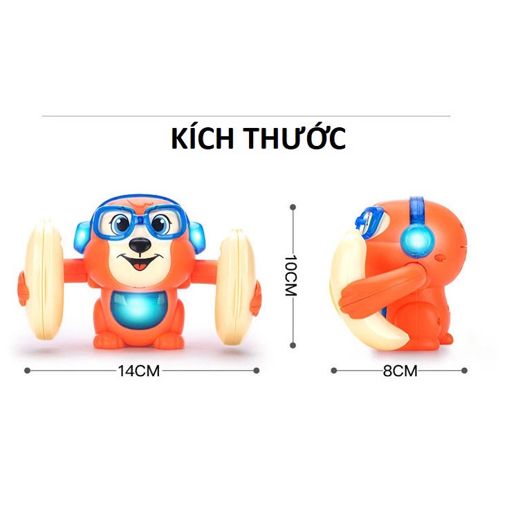 Đồ chơi cho bé cảm biến âm thanh phát nhạc lộn nhào 360 độ theo tiếng vỗ tay