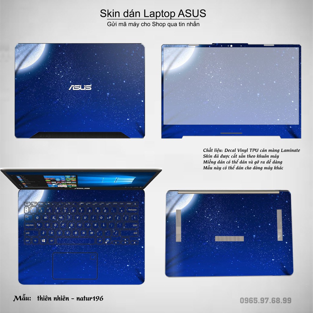 Skin dán Laptop Asus in hình thiên nhiên nhiều mẫu 7 (inbox mã máy cho Shop)