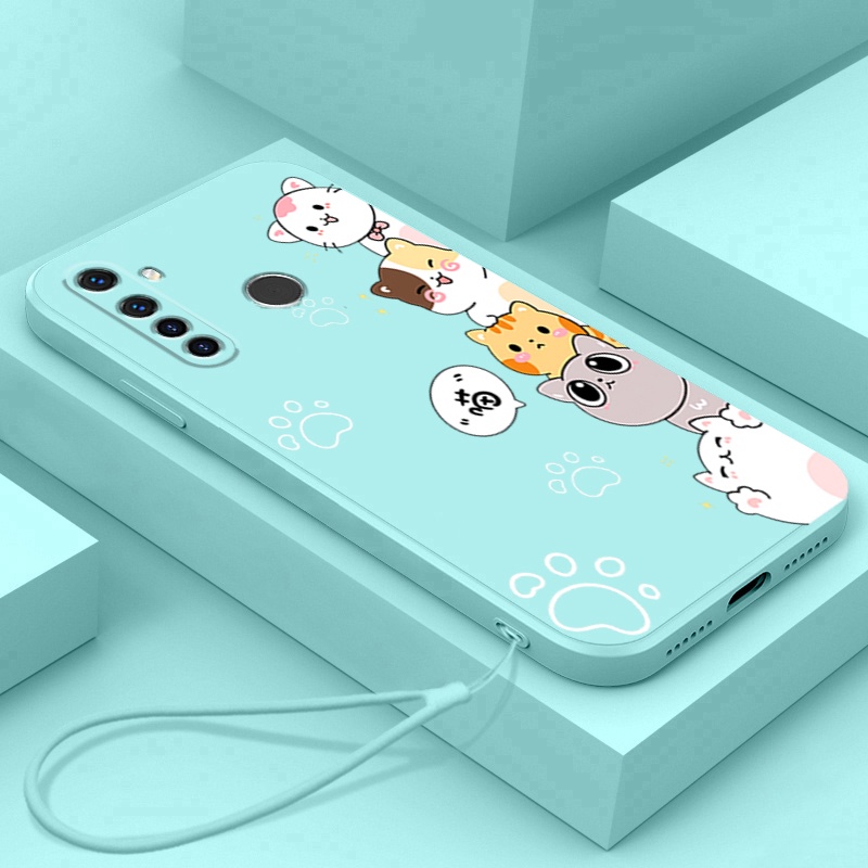Ốp lưng  realme 5 realme c3 realme 5i realme 6i realme 5 pro Ốp Điện Thoại Silicon Mềm Mịn Cho realme 5 realme c3 realme 5i realme 6i realme 5 pro DZMM01 viền vuông cute