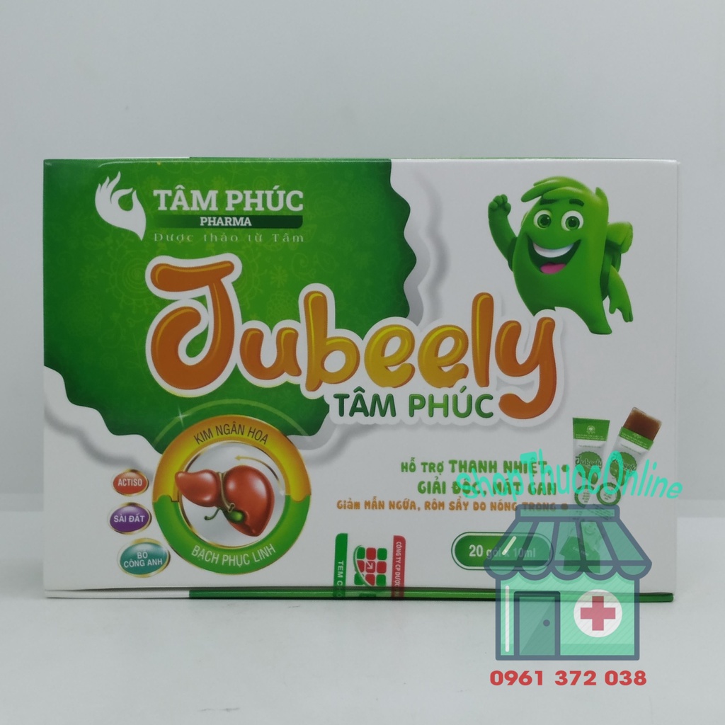 Thạch JUBEELY TÂM PHÚC hộp 20 gói