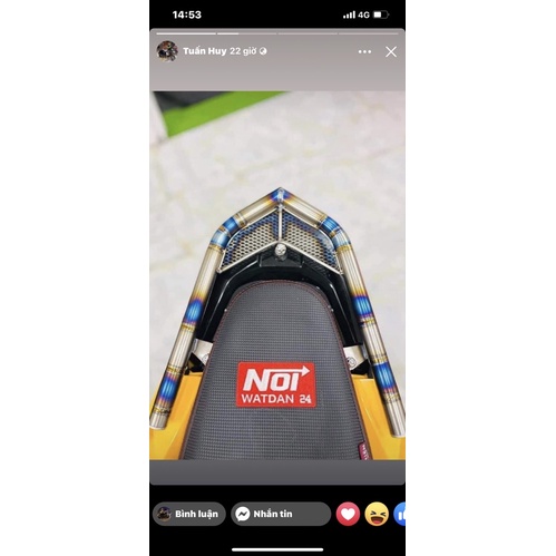 Cảng titanium cảng dắt sau , tay xách sau titan 100% cho vario , click 2016 - 2021 : 2950k  mẫu bo tròn