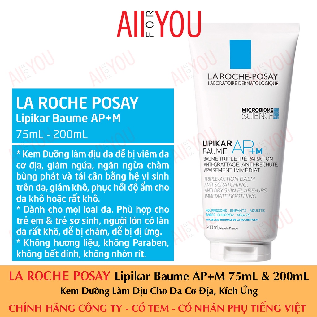 [CHÍNH HÃNG CÓ TEM] La Roche Posay Lipikar Baume AP+ M - Kem Dưỡng Làm Dịu Da Dùng Được Cho Trẻ Em Và Trẻ Sơ Sinh | BigBuy360 - bigbuy360.vn