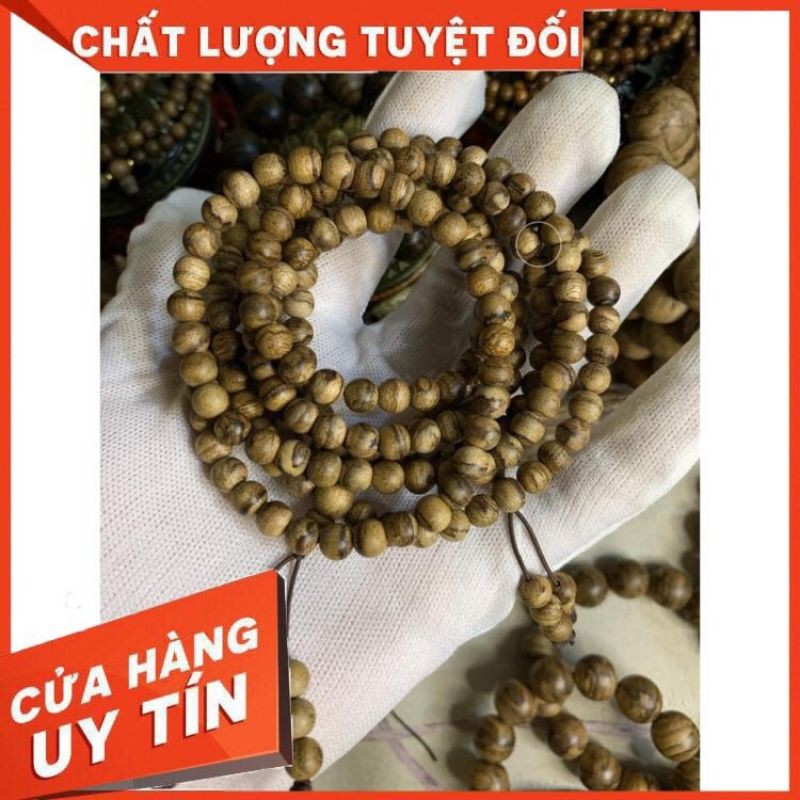 Vòng tay Trầm hương chuỗi 108 hạt trầm 100% tự nhiên cao cấp