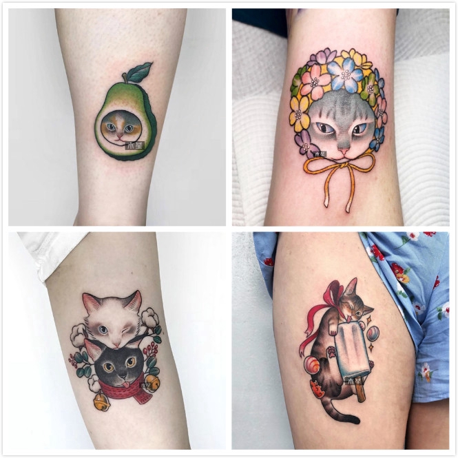 Set 30 hình xăm dán chống nước trang trí cơ thể/cánh tay độc đáo hình xăm 15 ngày