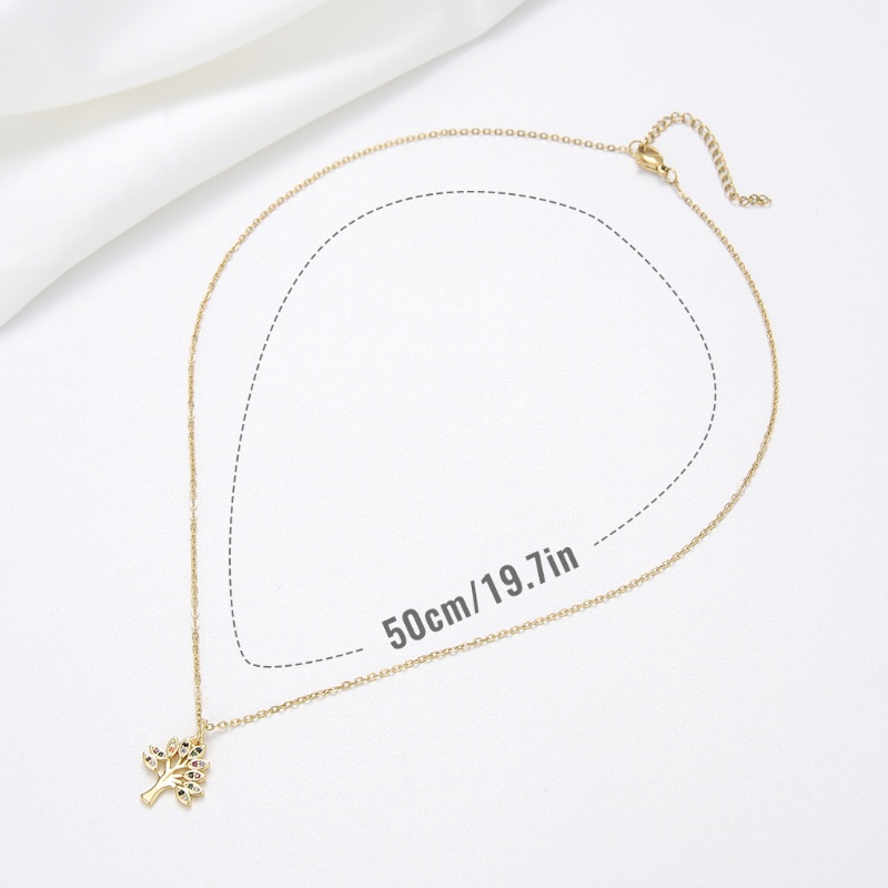 Vòng cổ Mặt Hình Cây Sự Sống Phong Cách Vintage