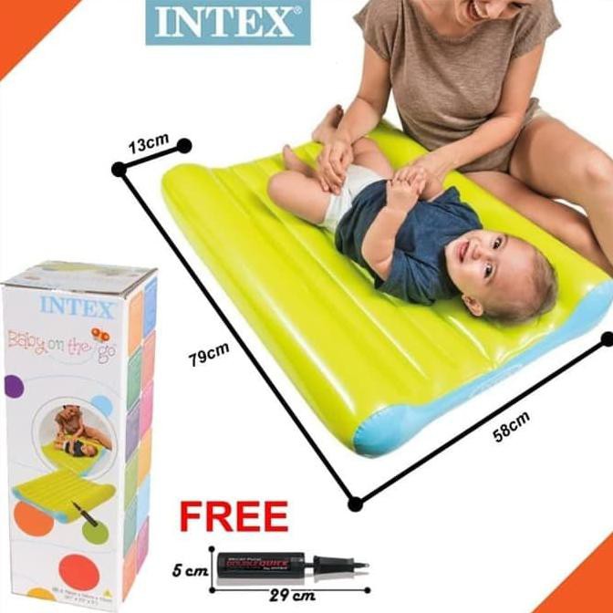 Bộ Nệm Ngủ Bơm Hơi Intex 48422 Plus Chất Lượng Cao Cho Bé