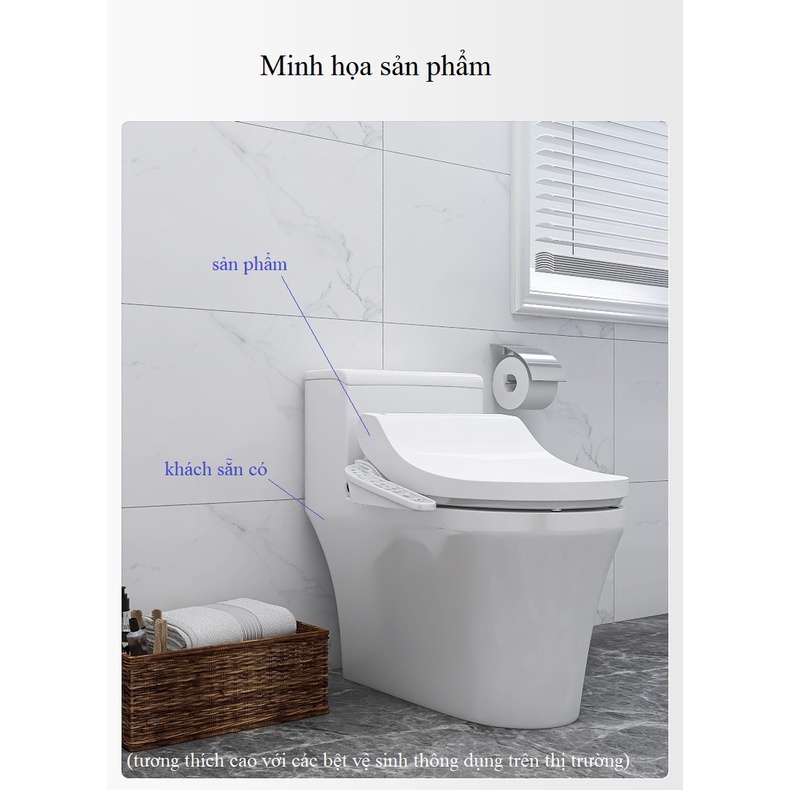 Nắp bồn cầu điện tử thông minh diệt khuẩn Panasonic DL-5230CWS (ấm nước tức thì, có sấy, có khử mùi)