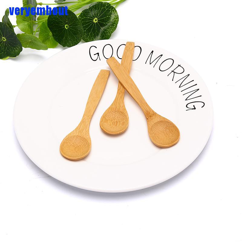 Muỗng Gỗ Tre Tròn Dùng Nấu Ăn Tiện Dụng Cho Nhà Bếp DIY