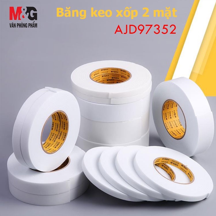 Băng Keo Xốp 2 mặt M&amp;G AJD97352 12mm*5y (Cuộn 2)