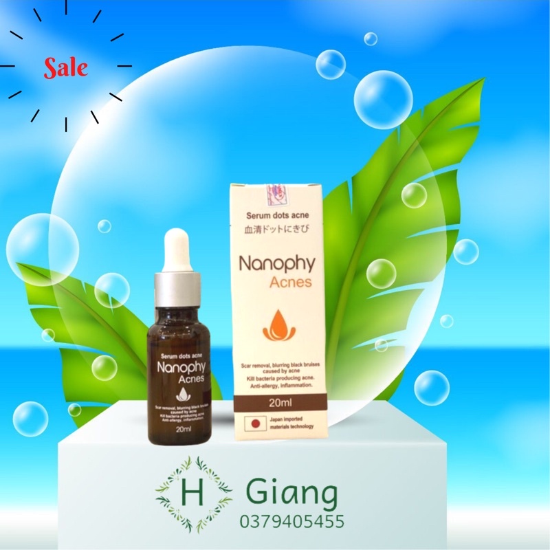 Serum Nanophy Acnes Chính Hãng- Ngừa Mụn, Giảm Thâm Sẹo, An Toàn