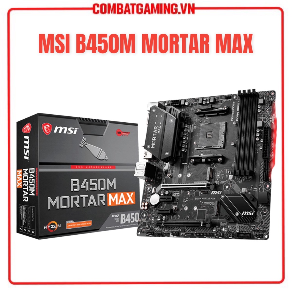 Bộ Vi Xử Lý CPU AMD RYZEN 3 4100 BOX / MPK Chính Hãng AMD VN + Combo Main B760M B550M