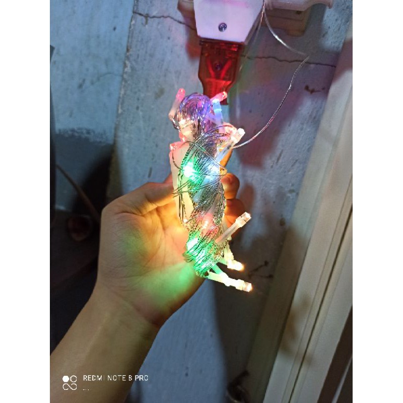 Dây nháy led 5 mét nhiều màu trang trí noel