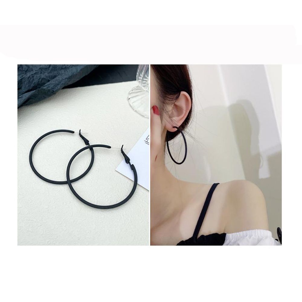 Bông tai hình tròn nhiều màu sắc phong cách Hàn Quốc MIHAN1 cho nữ