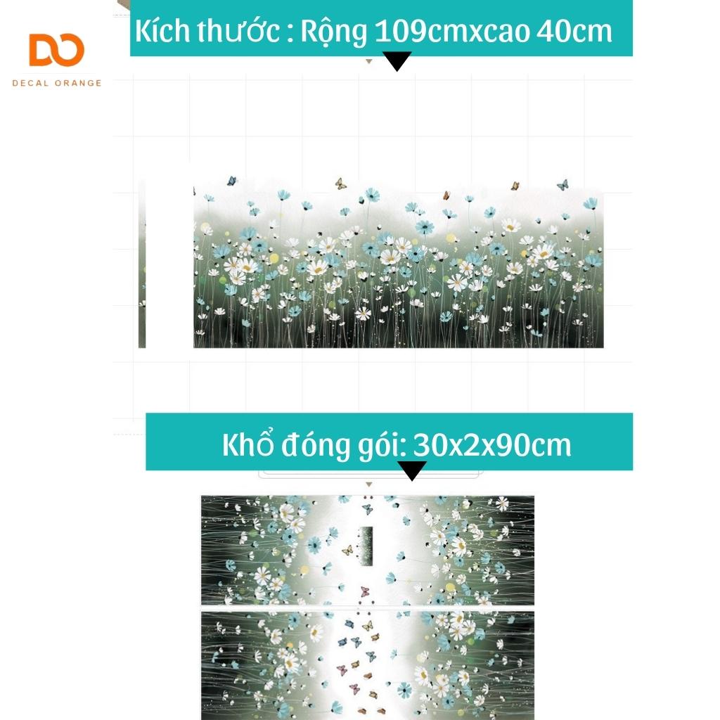Decal dán chân tường hoa xuyến chi, Giấy dán tường trang trí phòng ngủ, phòng khách
