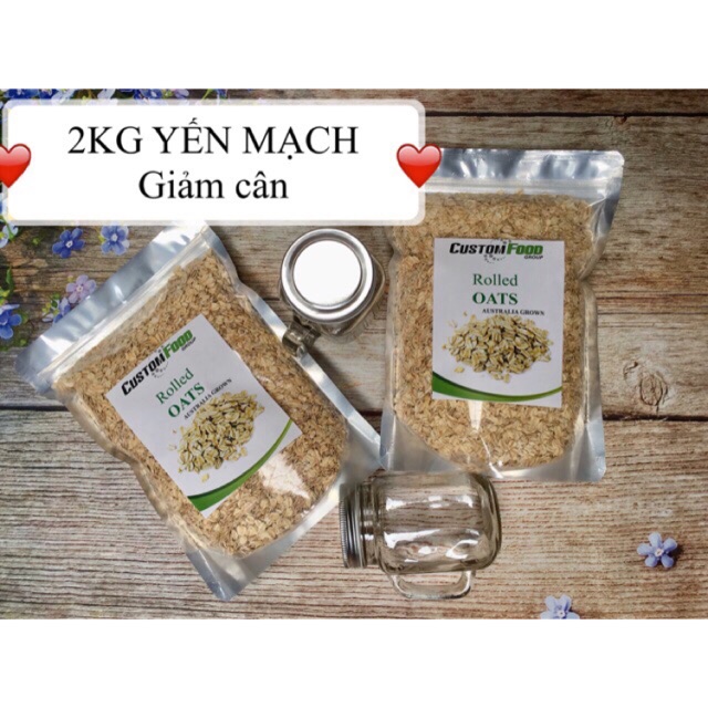 2Kg yến mạch Úc nguyên chất thơm ngon