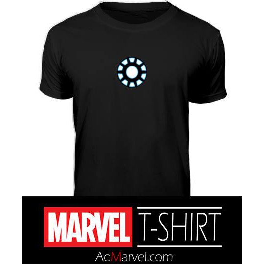 Áo thun Marvel Iron man đen