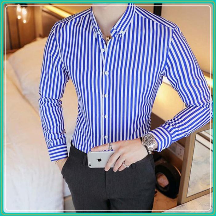 [ÁO GẤP HỘP ĐẸP]Áo sơ mi - Áo sơ mi nam đẹp - Chất liệu lụa mềm mịn, kiểu dáng slimfit trẻ trung, thanh lịch, tôn dáng | BigBuy360 - bigbuy360.vn