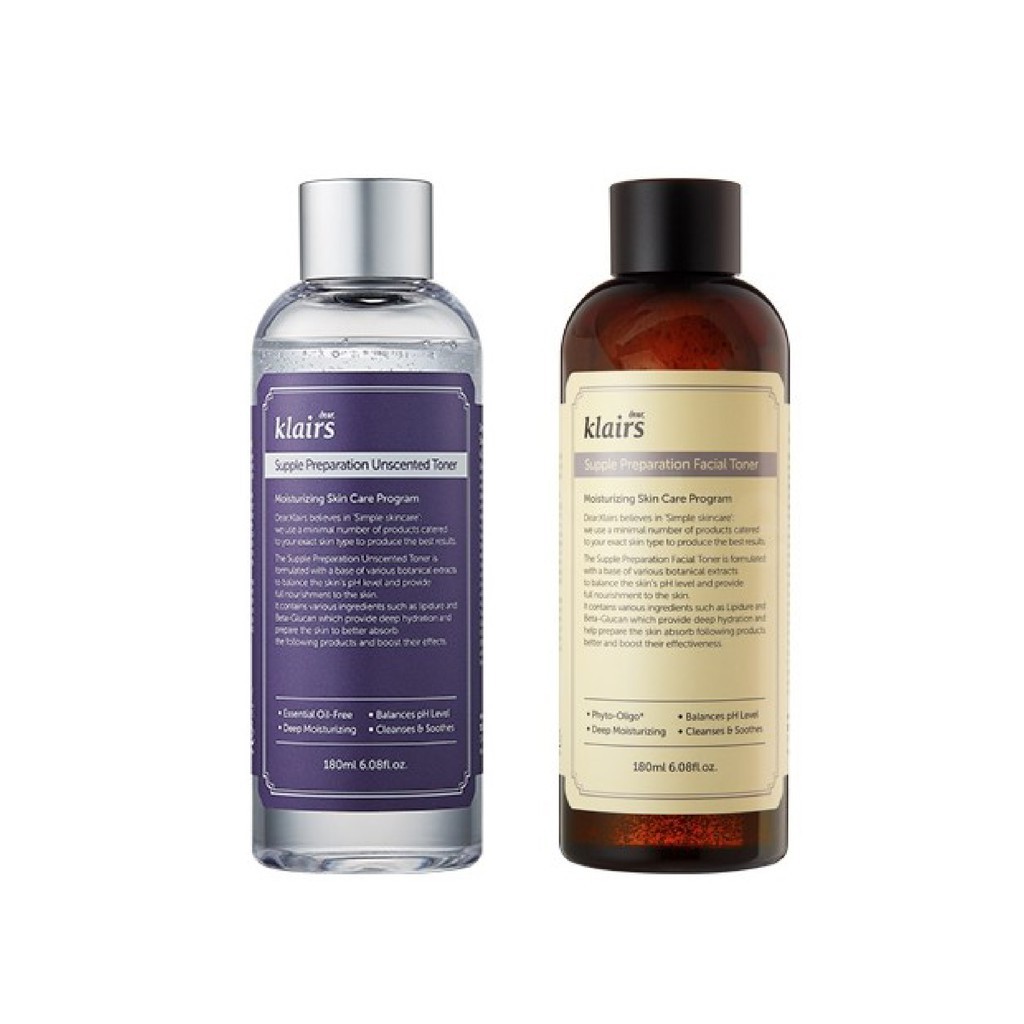 [Chính Hãng] Nước hoa hồng DEAR, KLAIRS SUPPLE PREPARATION FACIAL TONER 180ml | BigBuy360 - bigbuy360.vn