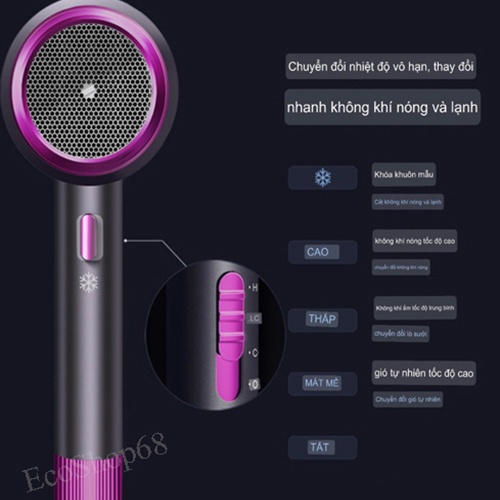 Máy Sấy Tóc Công Suất Lớn Tạo Kiểu Chính Hãng, Mua Máy Sấy Tặng Bộ Bấm Móng Tay 10 Món