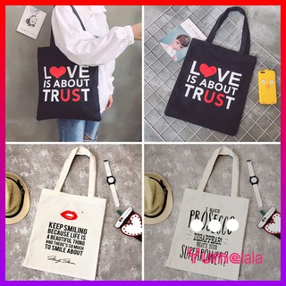 BST Túi Tote LOVE is about TRUST - Hàng QC CAO CẤP