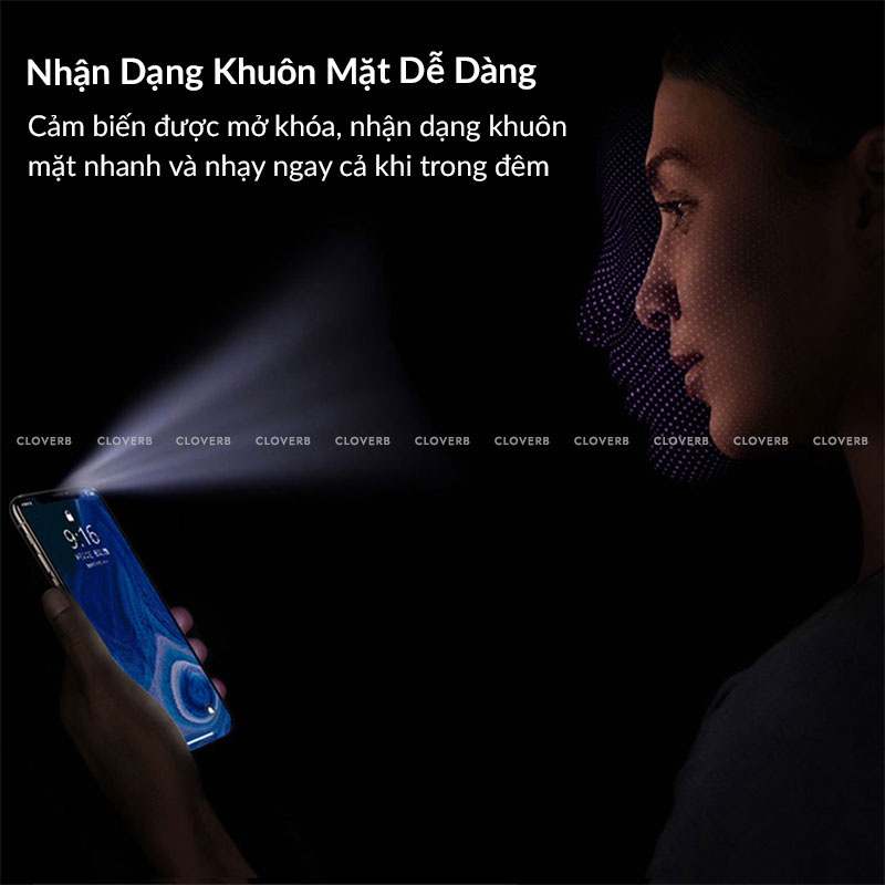 Kính Cường Lực KingKong Lite 3D Trong Suốt Full Màn Hình Chống Bụi Chống Trầy Xước Cho iP Xs 11 12 13 14 Pro Max Cloverb